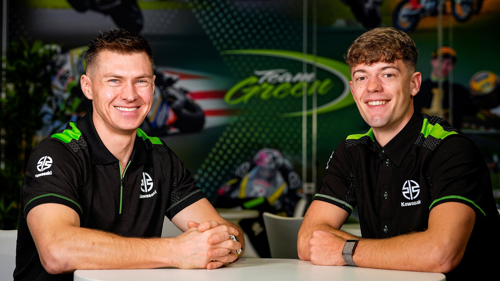 Christian Iddon, Max Cook, FS-3 Kawasaki. Credit: Kawasaki UK.